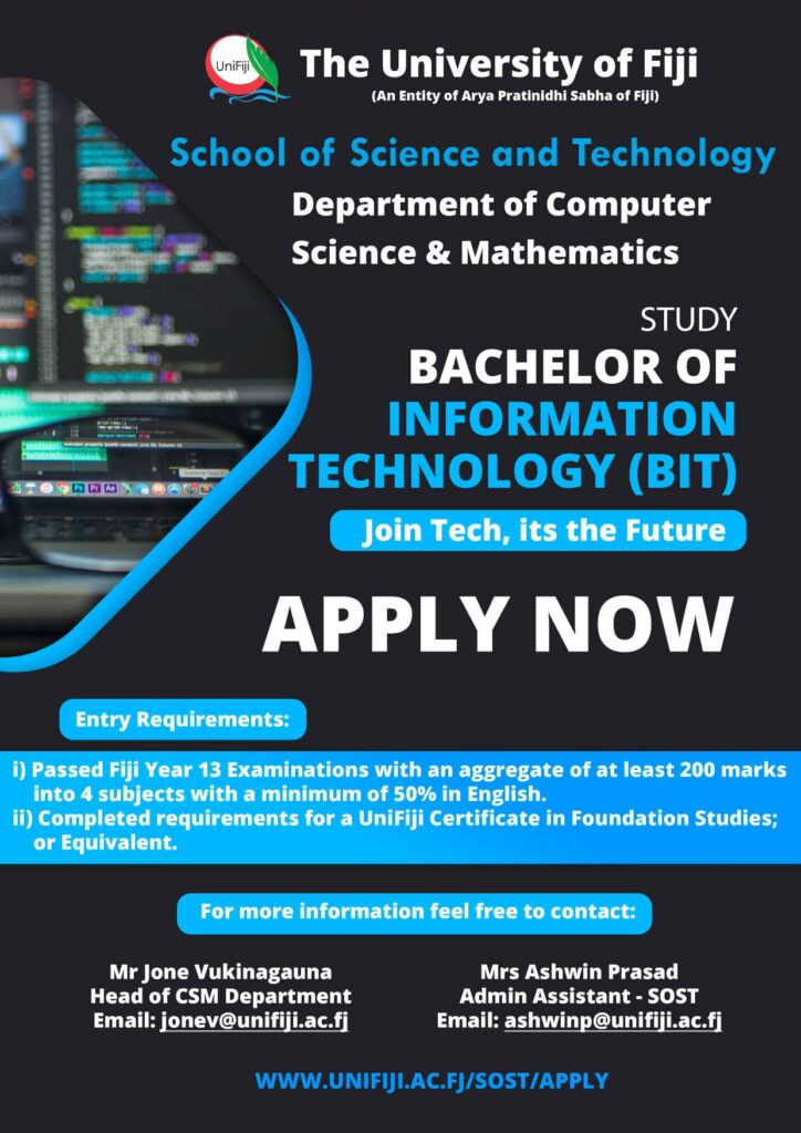 Study Bachelor of Information Technology (BIT)